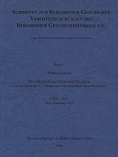 Veröffentlichungen des Bergheimer Geschichtsvereins e.V. Band 1